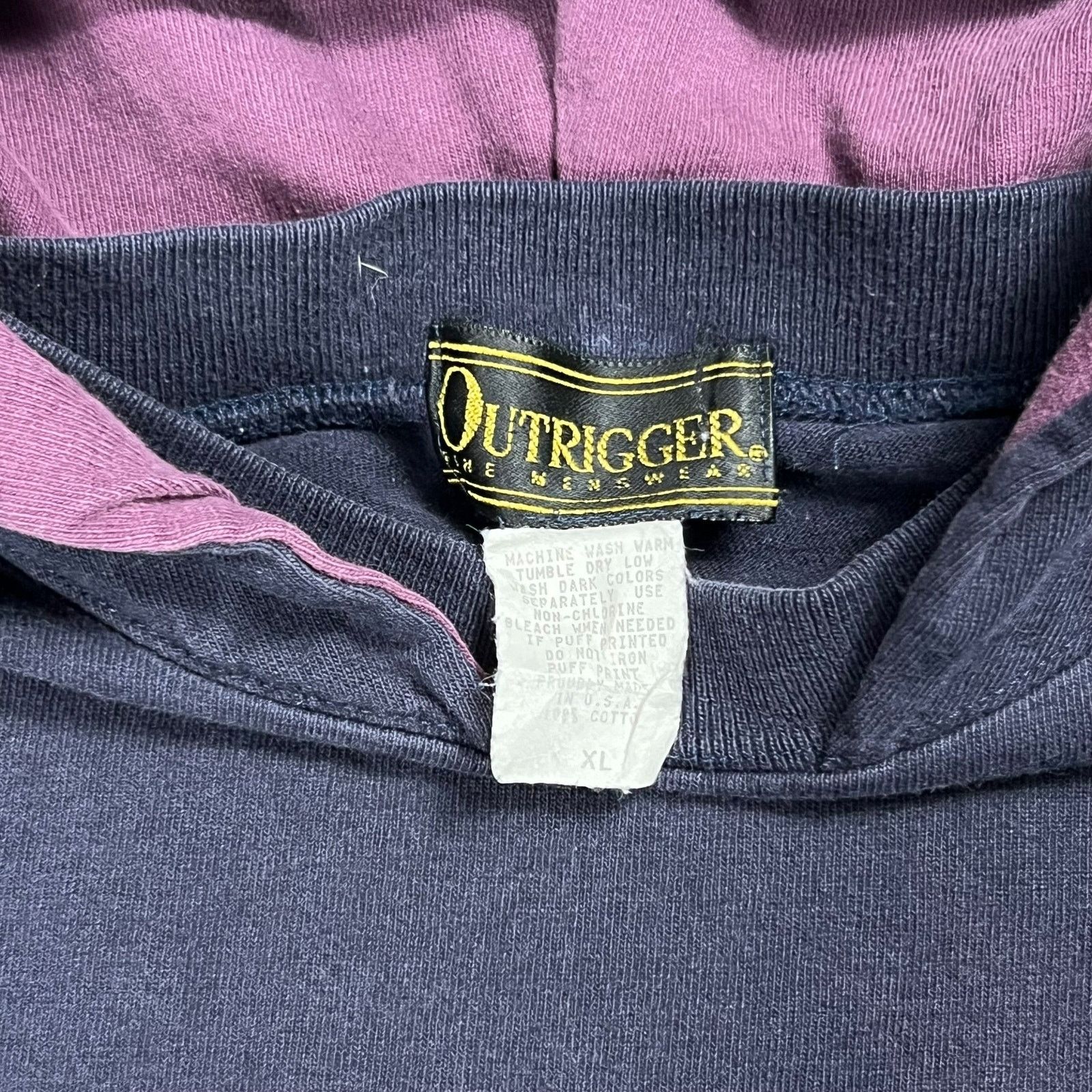 Vintage Vintage Outrigger USA faded after hood faded long sleeve Size US XL / EU 56 / 4 - 6 Thumbnail
