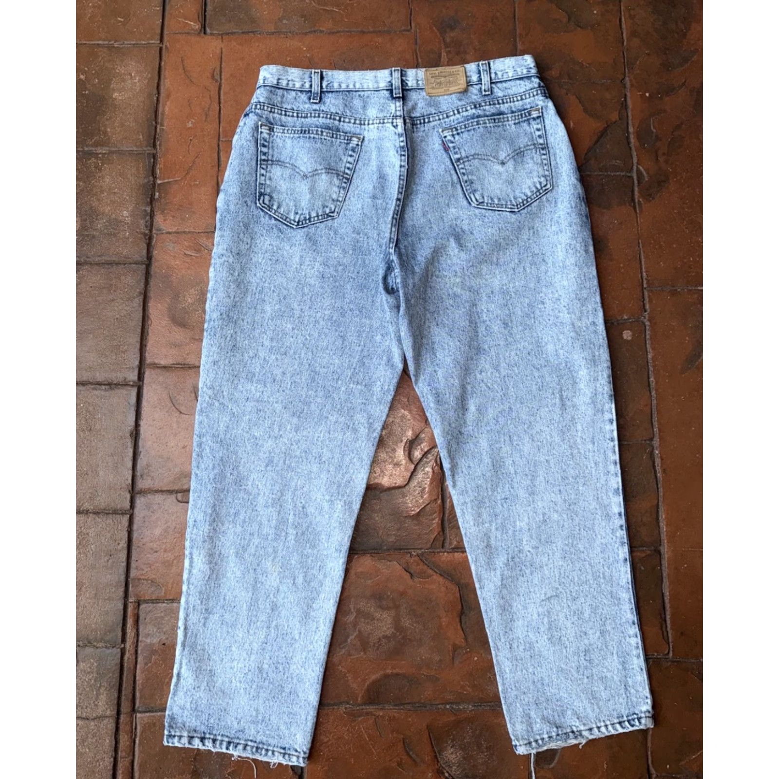 Levi's VINTAGE Levi's 545 Acid Wash Denim Straight Jeans Men 40x30 USA Made Size US 40 / EU 56 - 2 Thumbnail