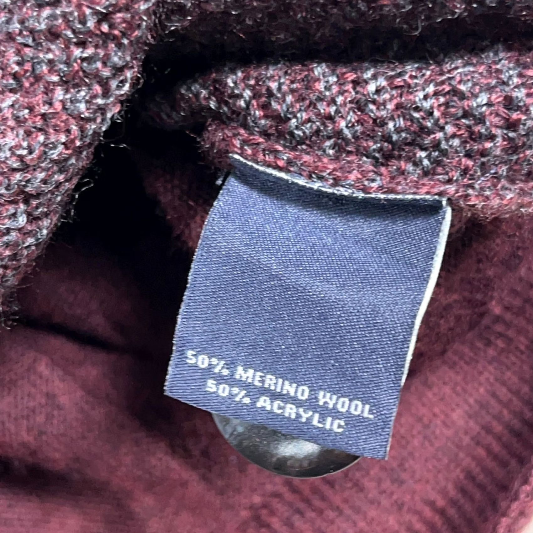 Hart Schaffner Marx Hart Schaffner Marx Sweater Men's Large Red Wool Pullover 1/4 Zip Knit Herringbone Standard Regular Size US L / EU 52-54 / 3 - 6 Thumbnail