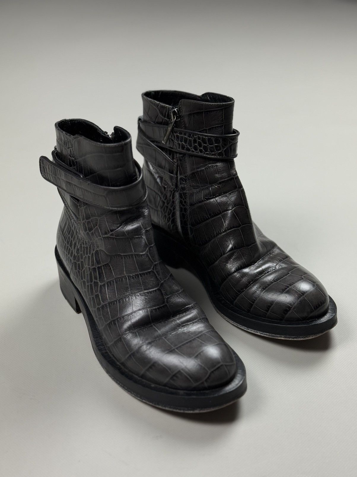 DOROTHEE SCHUMACHER Schumacher Ladies Leather Ankle Zip Combat Boots Size 38 Size US 8 / IT 38 - 2 Thumbnail