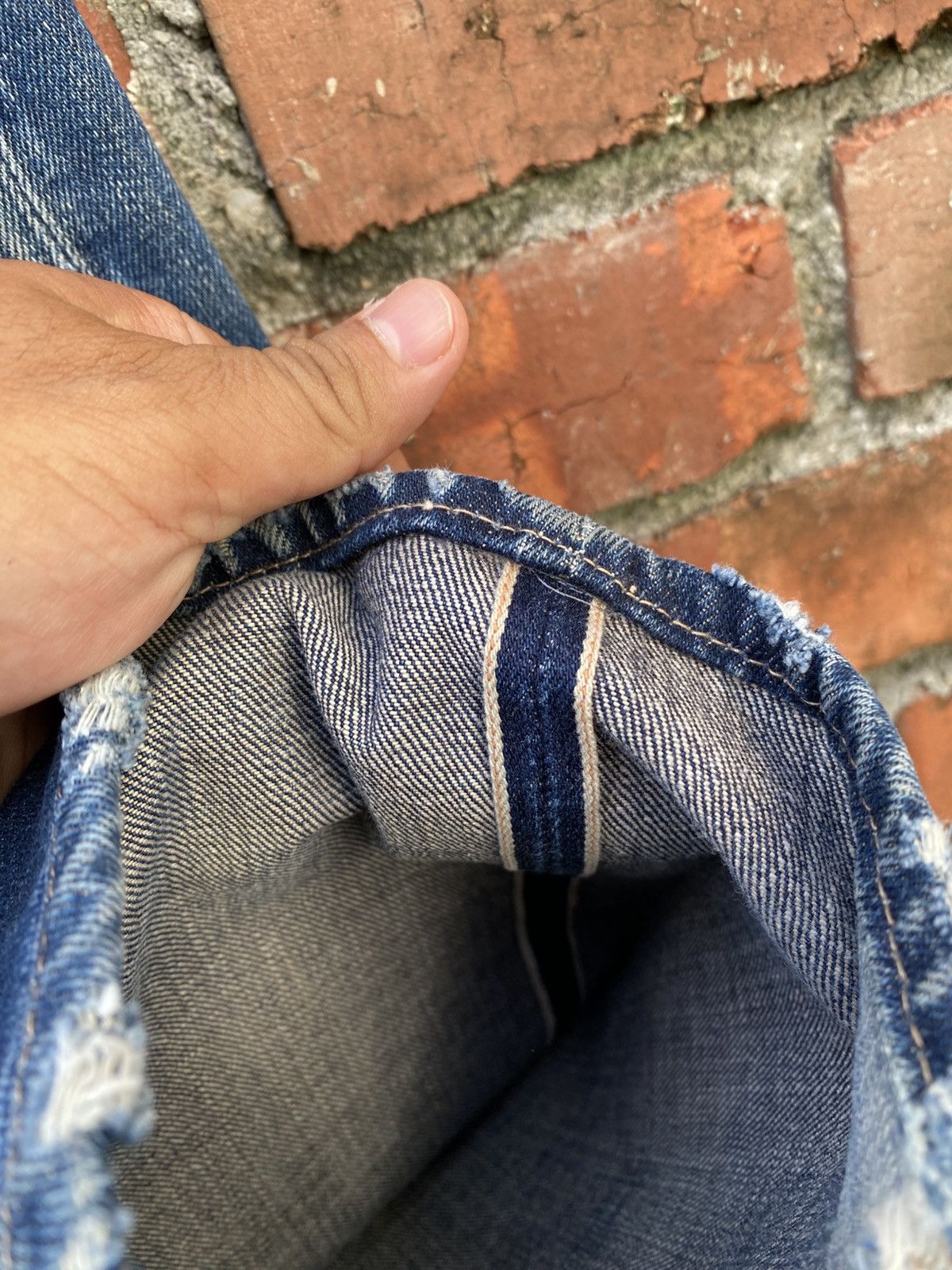 Levi's Vintage Clothing W32x31 Vintage levi's 501 redline big E distressed Size US 32 / EU 48 - 4 Thumbnail
