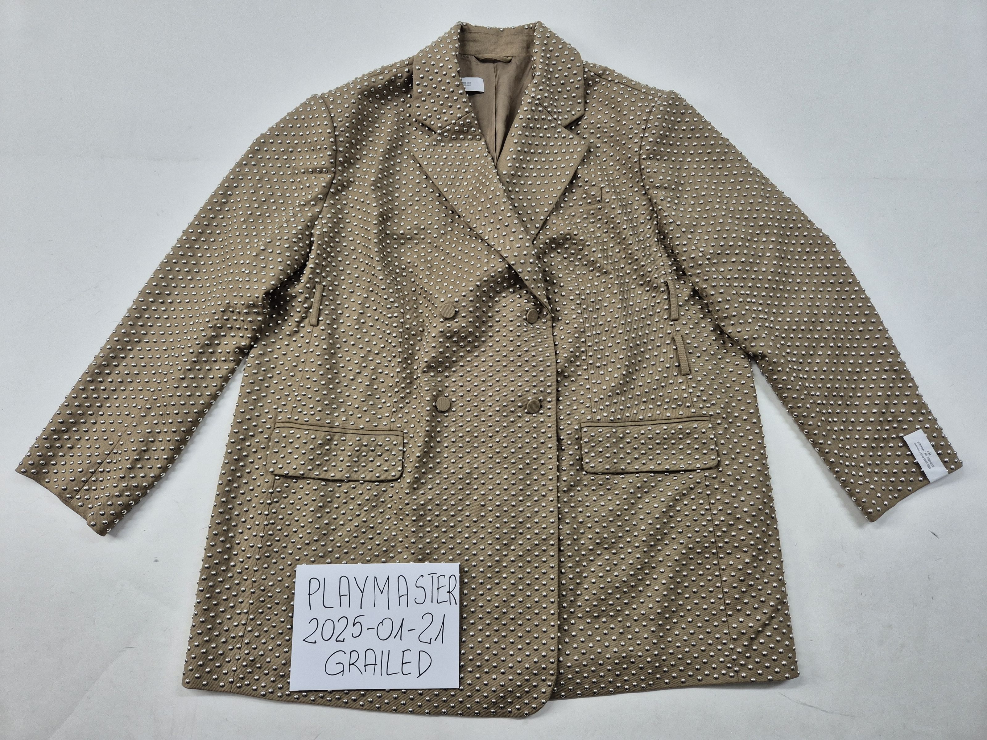 H&M × rokh Rokh + H&M studded blazer jacket without belt Size XXL / US 16-18 / IT 52-54 - 1 Thumbnail