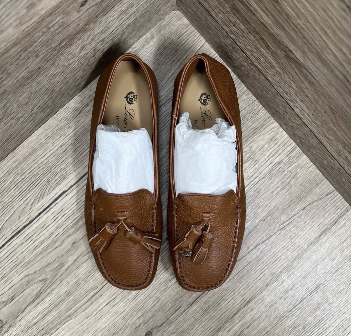Loro Piana Loro Piana Dot Sole Brown Tassel Driving Shoes J41 Size US 6 / IT 36 - 2 Thumbnail