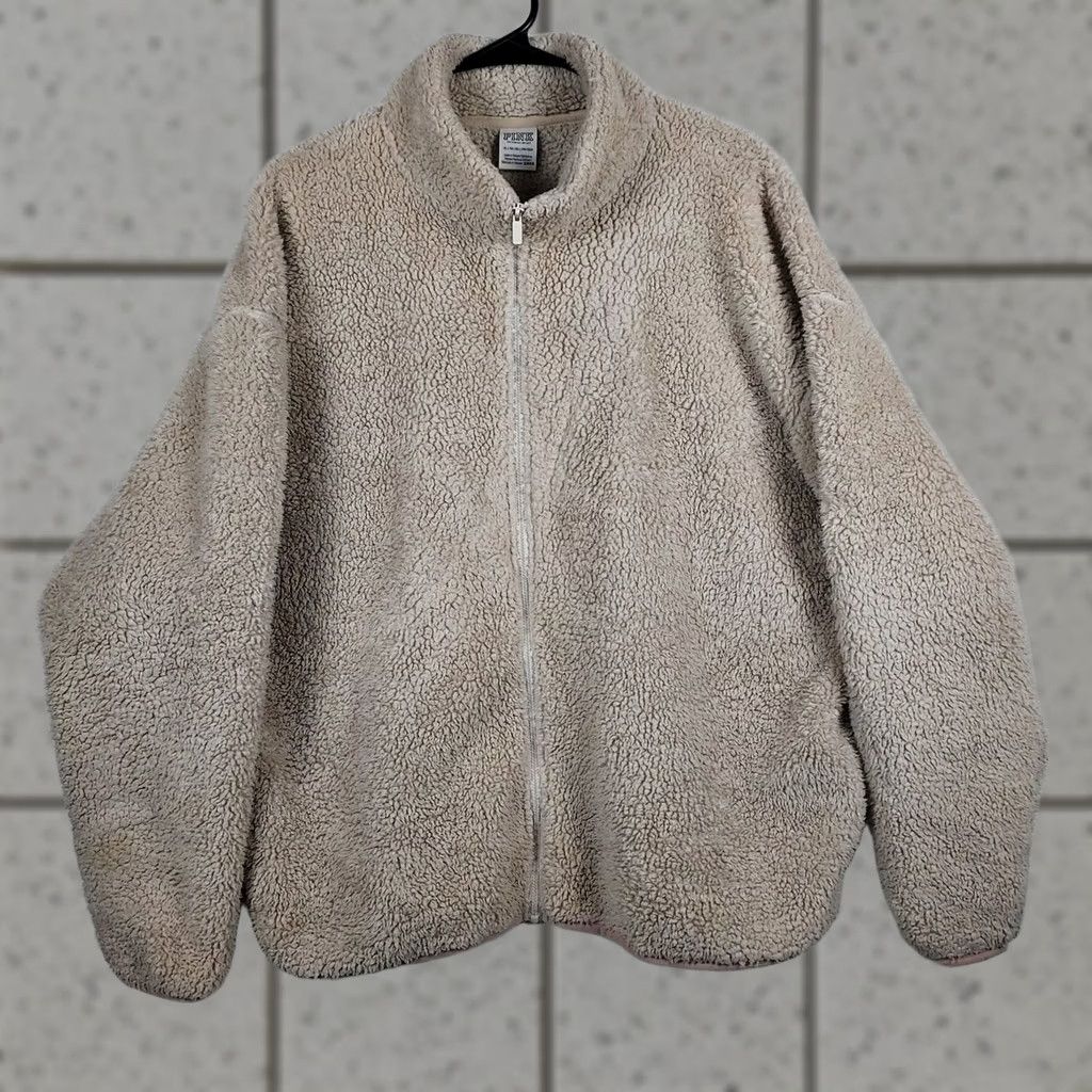 Victoria's Secret Victoria's Secret Sherpa Jacket Womens XL Beige Full Zip Fleece Cozy Jacket Size XL / US 12-14 / IT 48-50 - 1 Thumbnail