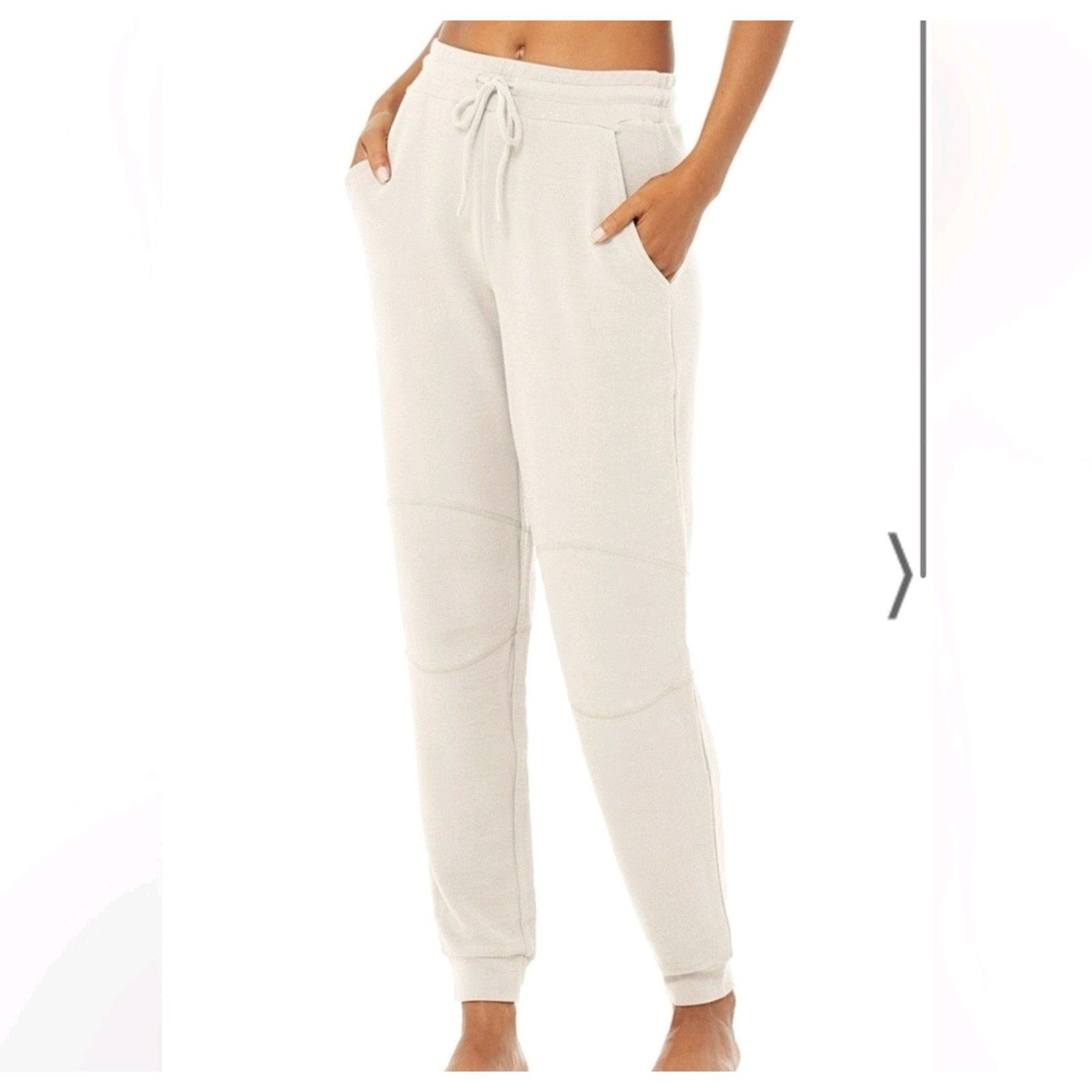 Alo Women’s alo Yoga Micro Waffle Fireside Sweatpants Jogger 2XS Size 25" / US 0 / IT 36 - 2 Thumbnail