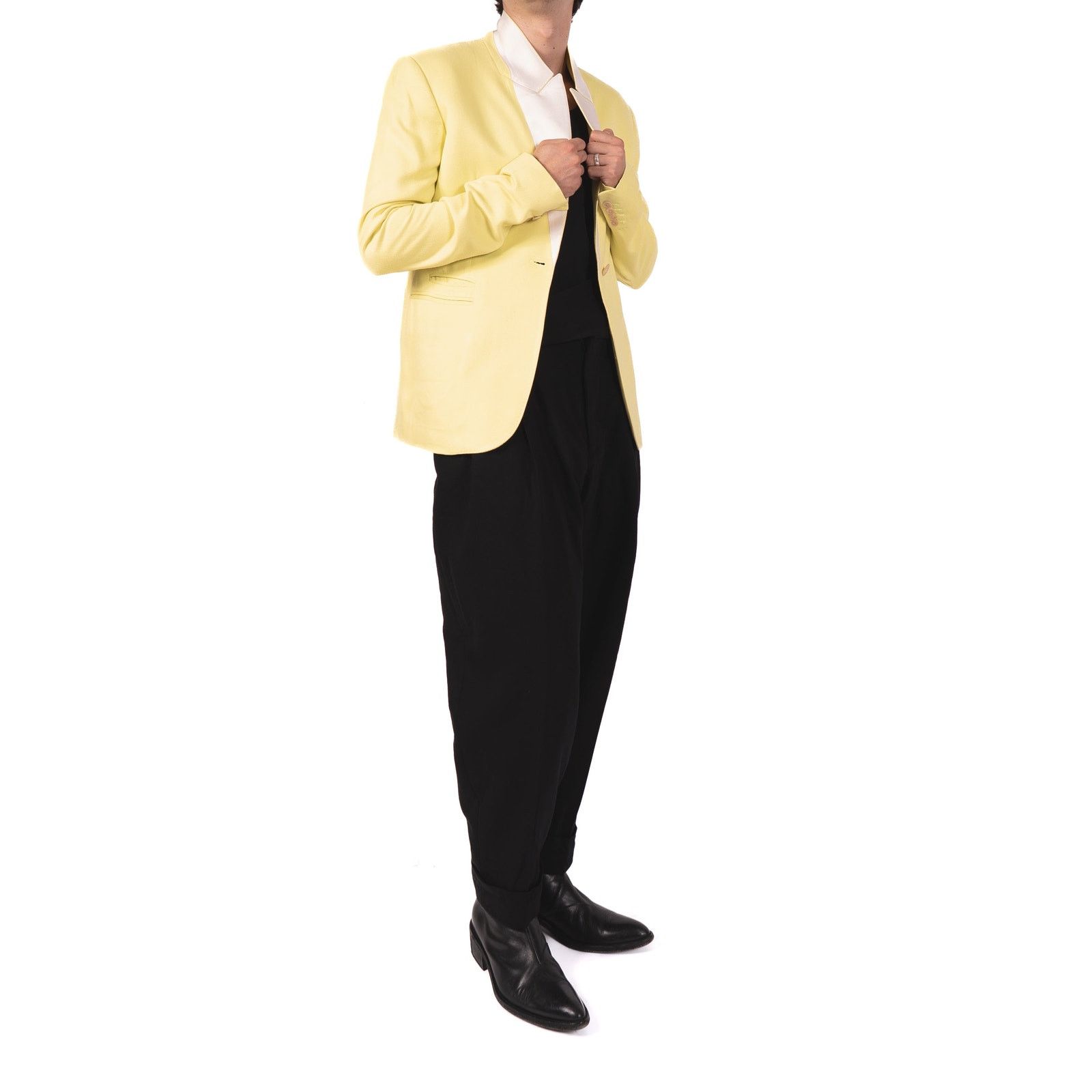 Haider Ackermann FW20 Marova Lemon Suit Jacket Size 46S - 2 Thumbnail