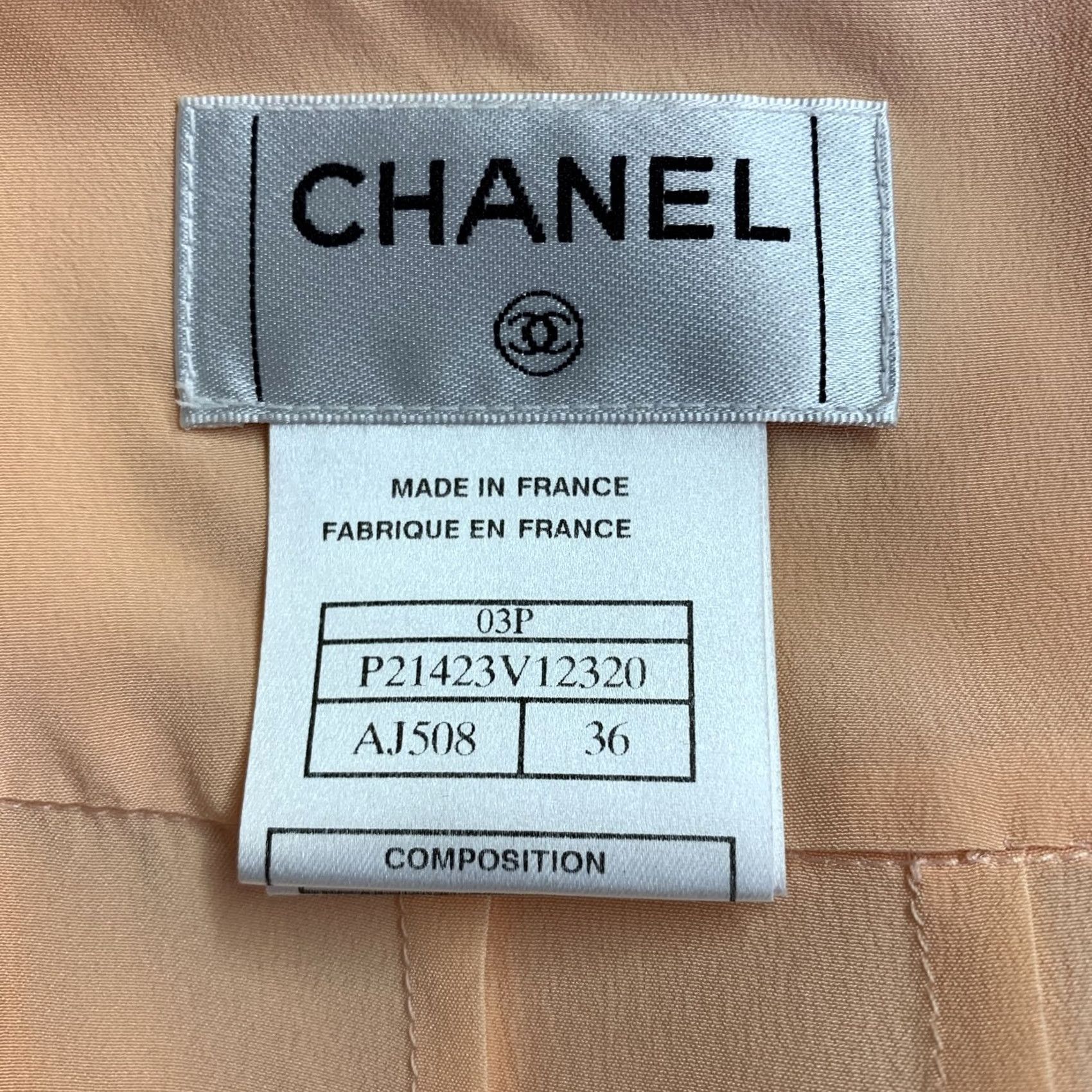 Chanel CHANEL Skirt Orange Sorbet Silk Layered 4 Size 27" / US 4 / IT 40 - 4 Thumbnail