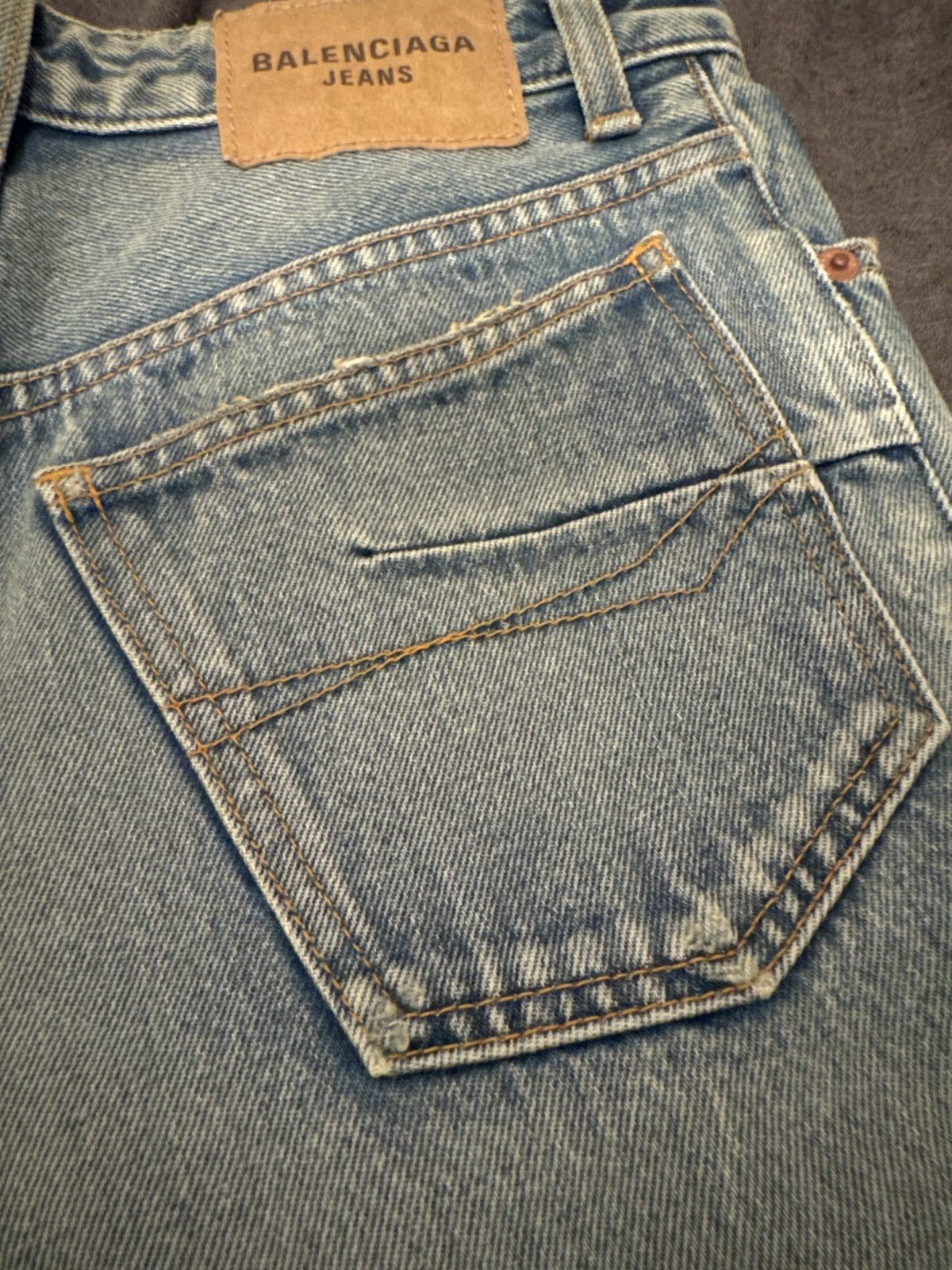 Balenciaga Balenciaga True Blue Japanese Denim Size 25" / US 0 / IT 36 - 9 Thumbnail