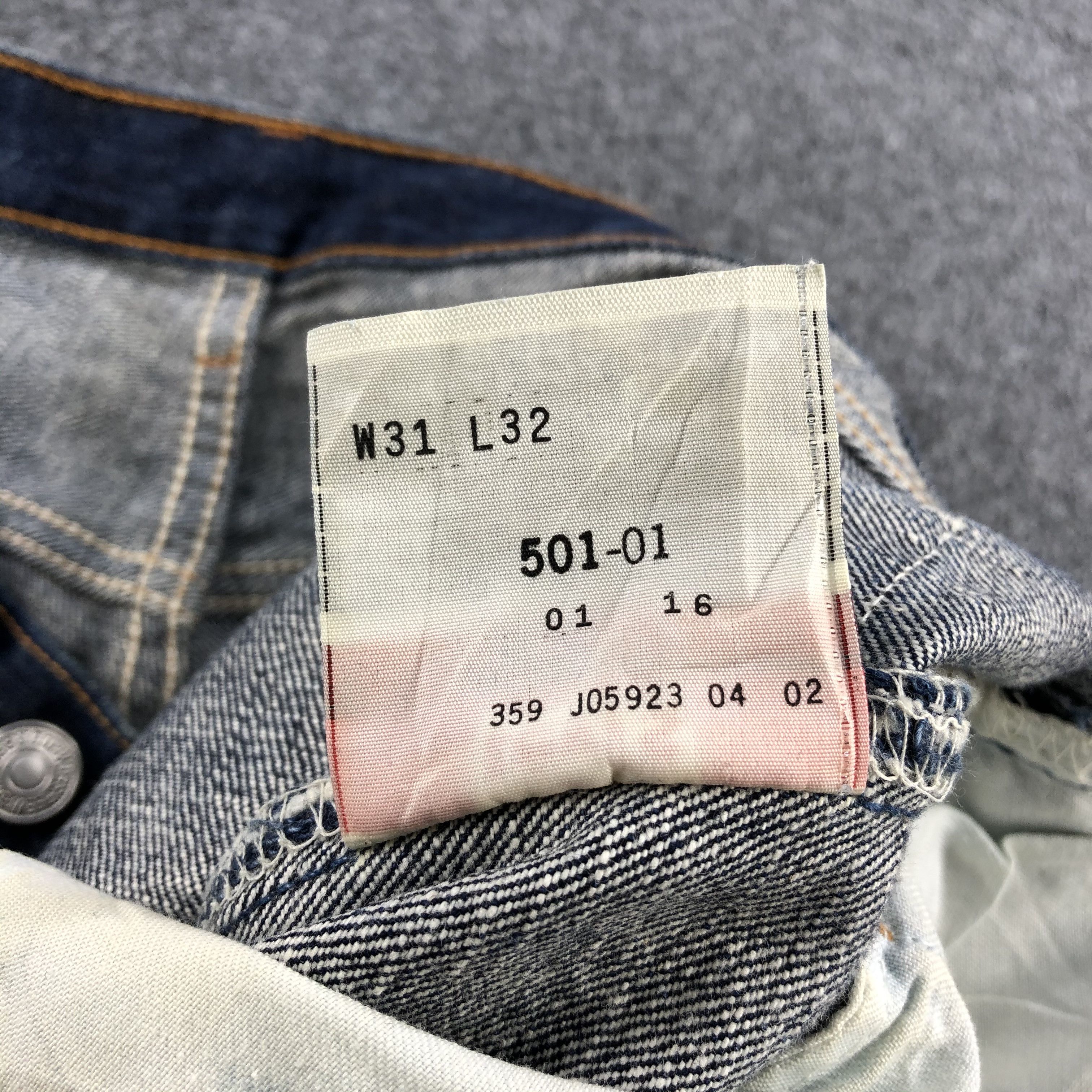 Levi's Vintage 90s Levis 501 Jeans-JM954 Size US 31 - 11 Thumbnail