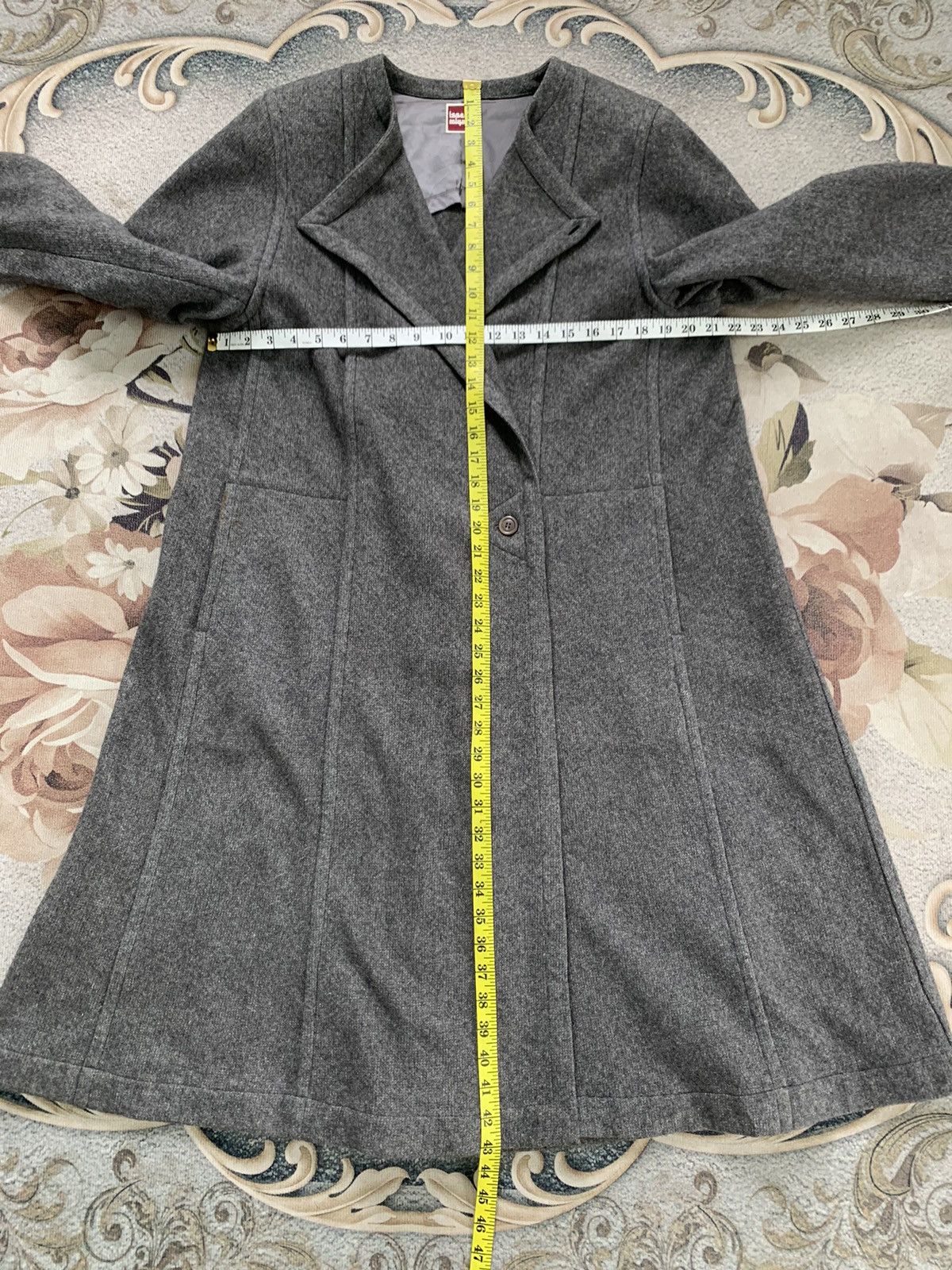 Issey Miyake Vintage 70s Issey Miyake Blend Wool Long Coat Size M / US 6-8 / IT 42-44 - 16 Thumbnail
