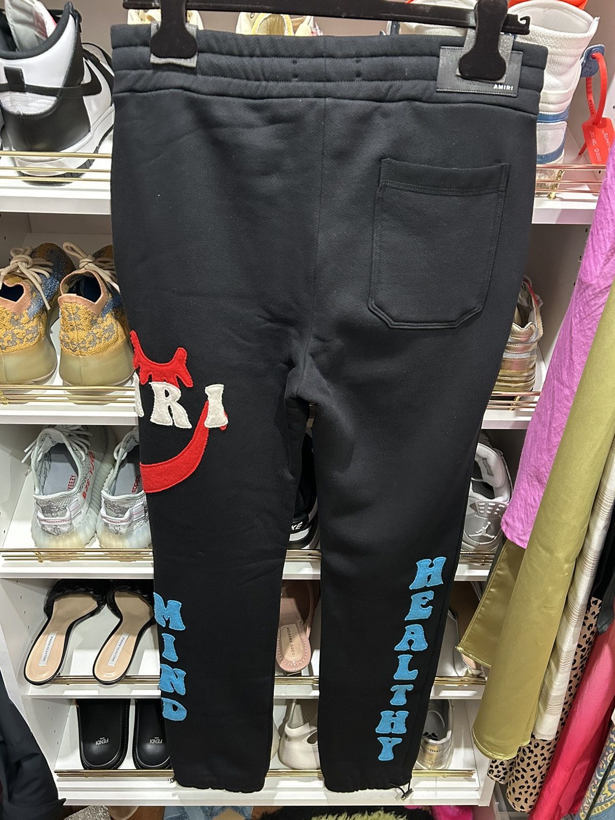 Amiri × Designer Amiri Healthy Mind/Body sweatpants🔥Rare🔥 Size US 32 / EU 48 - 2 Thumbnail