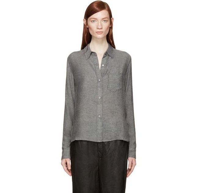 Isabel Marant Etoile Button Down Wool-Blend Shirt Size XS / US 0-2 / IT 36-38 - 1 Thumbnail