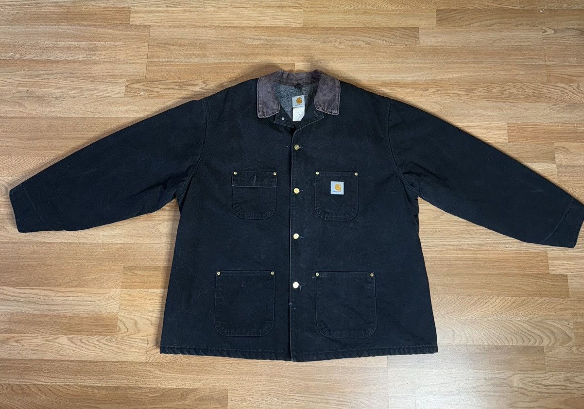 Carhartt VTG Carhartt Men's Black C01 Chore Jacket XXXL 54 Size US XXL / EU 58 / 5 - 2 Thumbnail