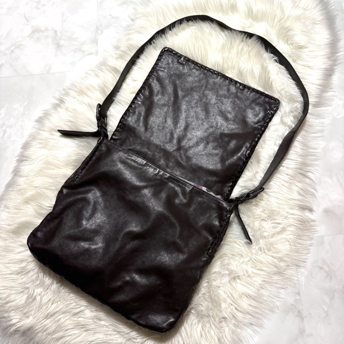 Bottega Veneta Bottega Veneta Intrecciato Piping Leather Shoulder Bag Size ONE SIZE - 9 Thumbnail