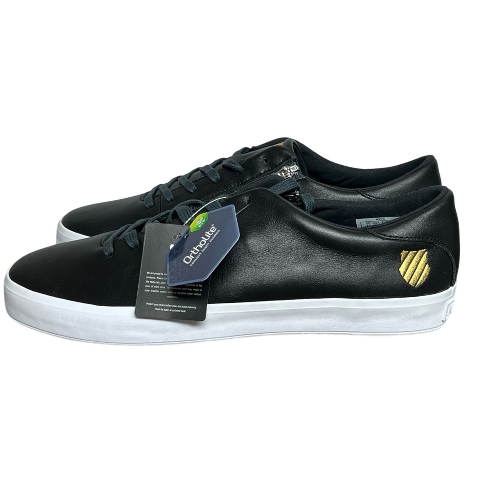 K-Swiss K-Swiss Men’s Court Pro Startup Low Risk Ortholite Black NWT Size US 11 / EU 44 - 2 Thumbnail