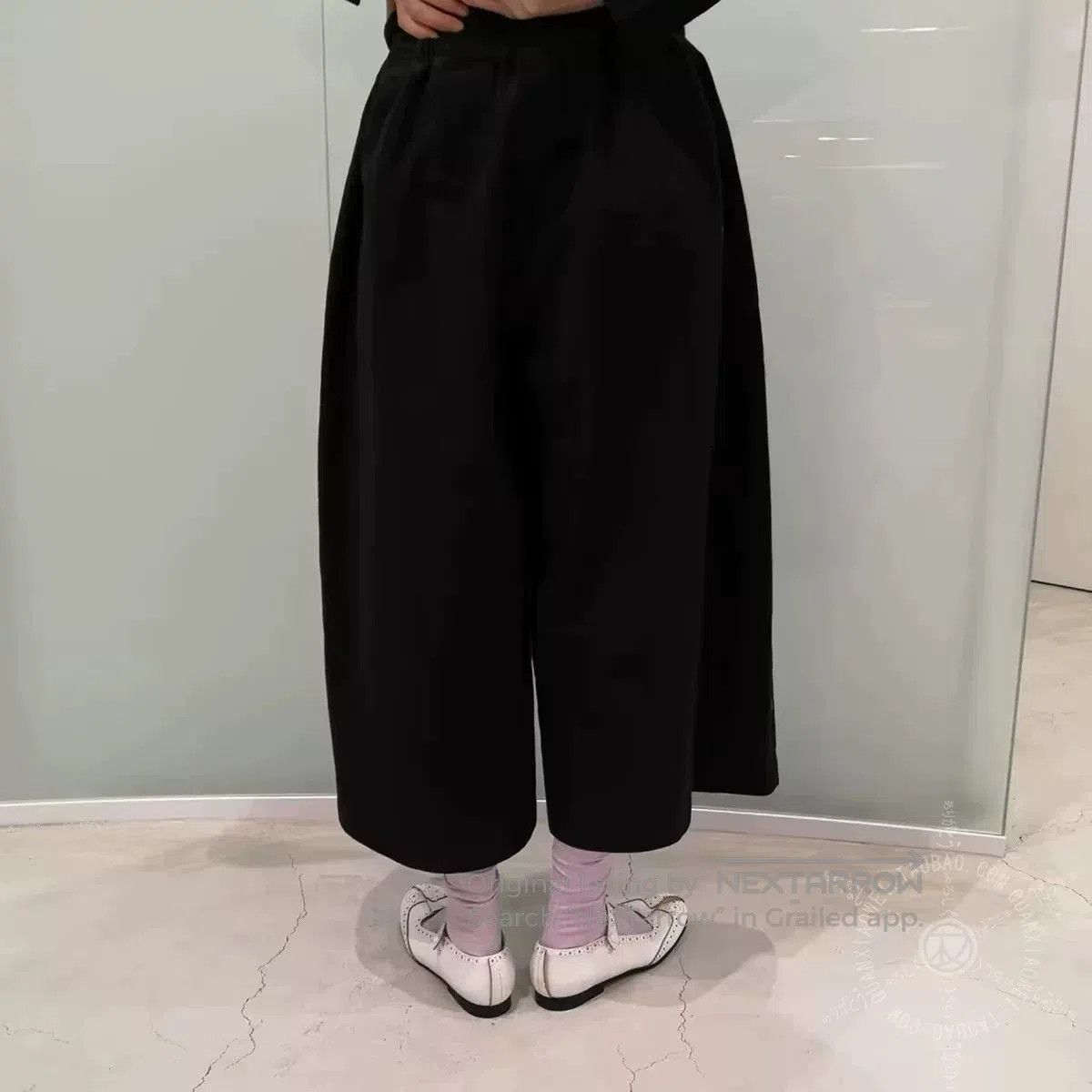 Comme des Garcons Black Embroidered Wide. Size 28" / US 6 / IT 42 - 5 Thumbnail