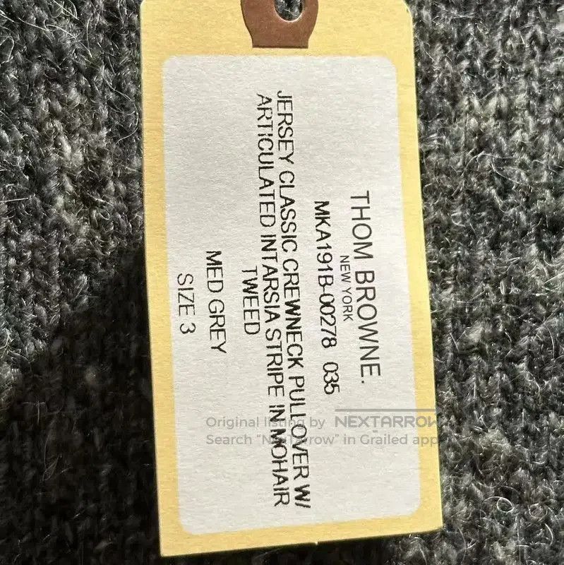 Thom Browne Thom Browne Grey Alpaca Wool Pullover Sweater . Size XXS / US 00 / IT 34 - 6 Thumbnail