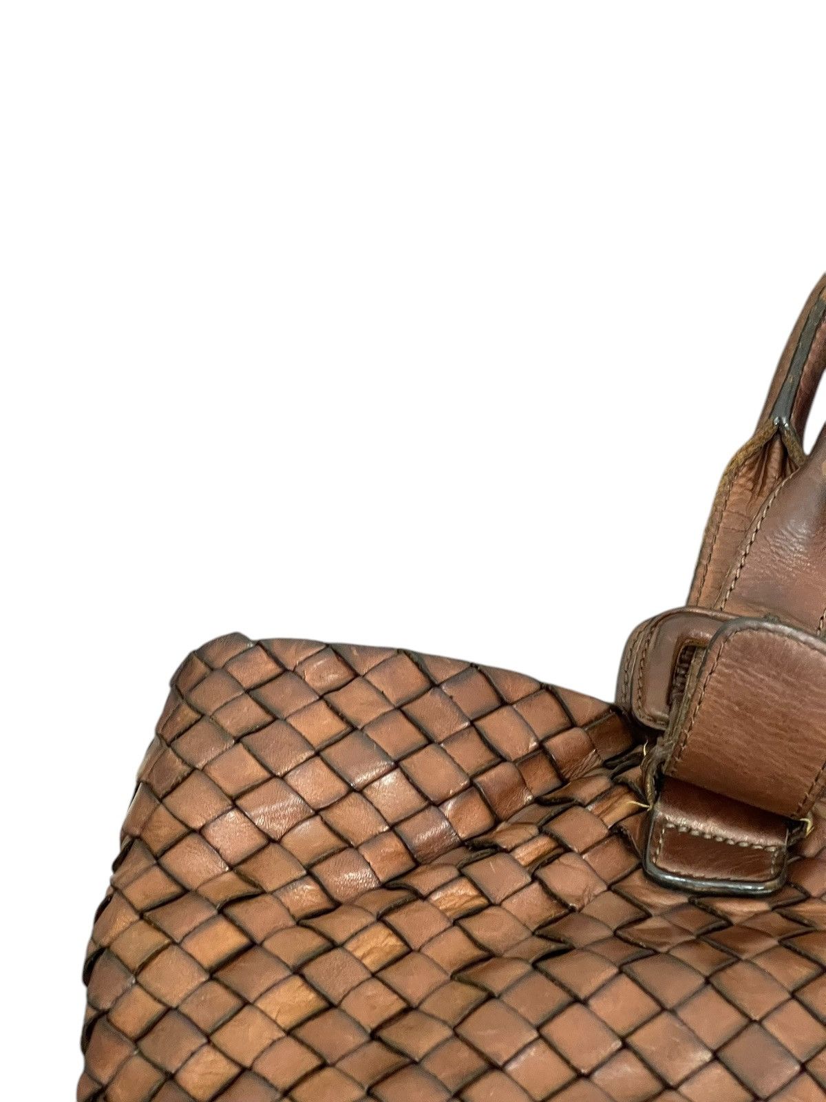 Genuine Leather Full Leather Patina Woven Sazaby Japan Tote Bag 1🟩6 Size ONE SIZE - 20 Thumbnail