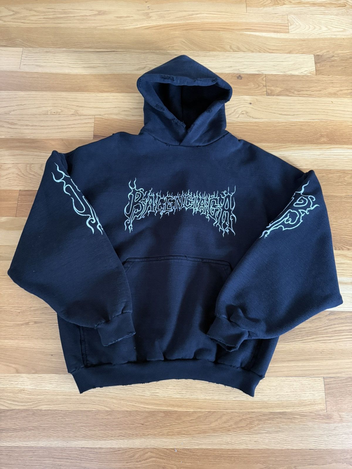 Balenciaga Balenciaga Darkwave Heavy Hoodie Size US L / EU 52-54 / 3 - 3 Thumbnail