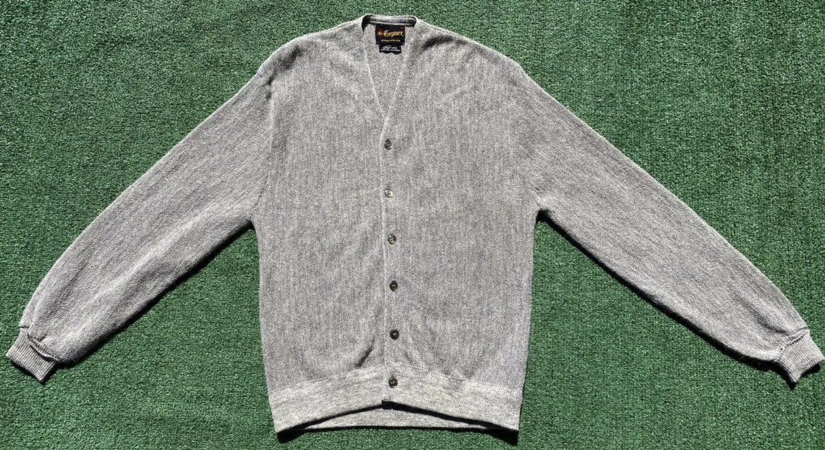 Vintage Vintage 70’s 100% ALPACA 2-Ply Cardigan Grey Sweater Medium Size US M / EU 48-50 / 2 - 2 Thumbnail