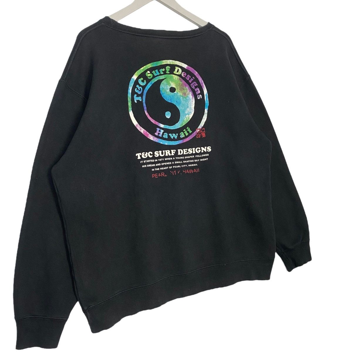 Vintage Vintage T&C Surf Hawaii Half Crewneck Sweatshirt Black Size US L / EU 52-54 / 3 - 3 Thumbnail