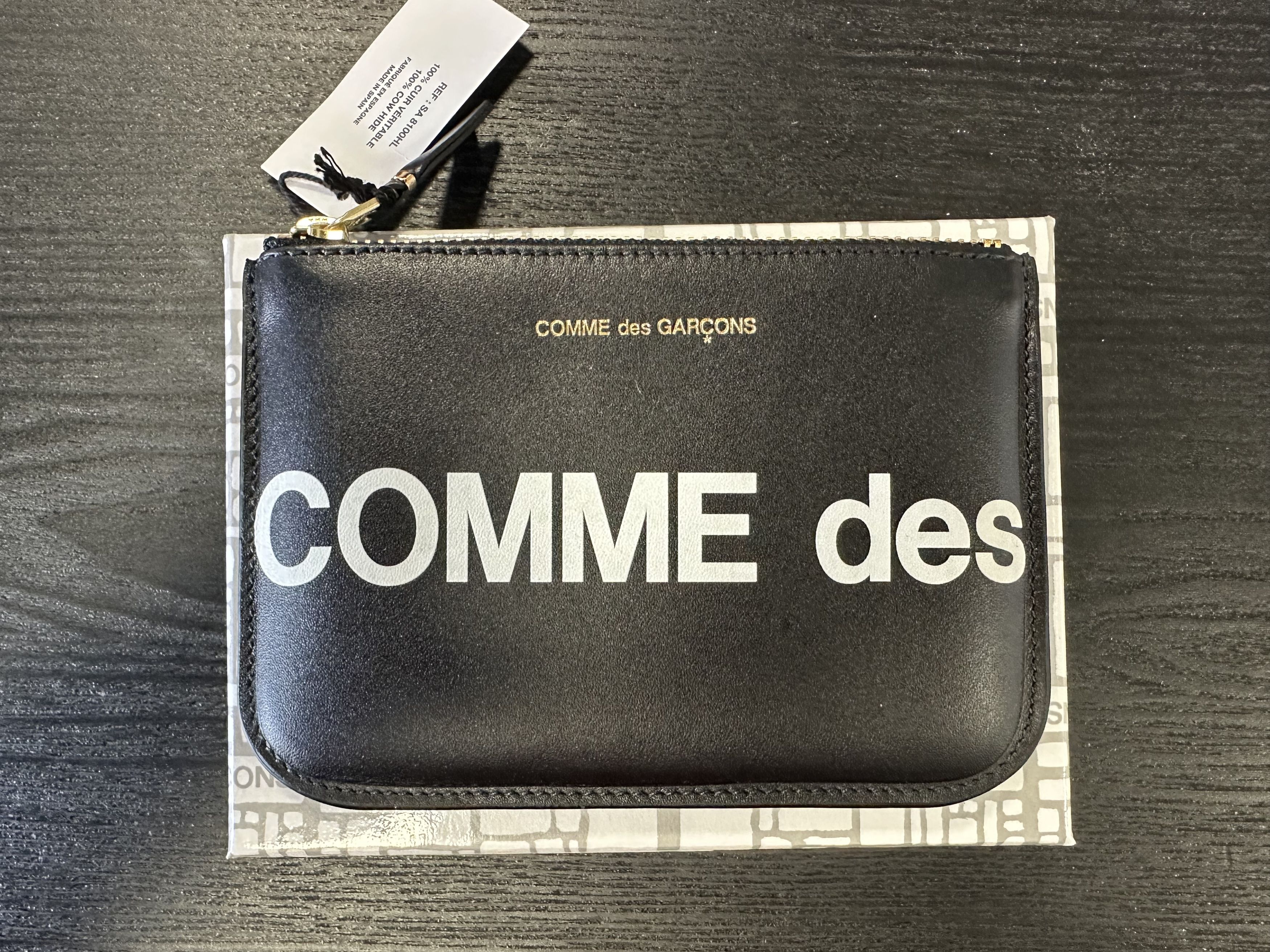 Comme des Garcons Comme Des Garcons 'Huge Logo' Pouch Black Size ONE SIZE - 1 Thumbnail
