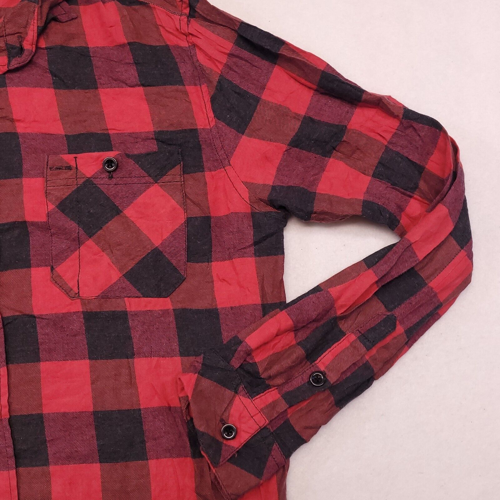 21 Men 21 Men Buffalo Check Flannel Button Up Shirt Mens Size M Red Size US M / EU 48-50 / 2 - 7 Thumbnail