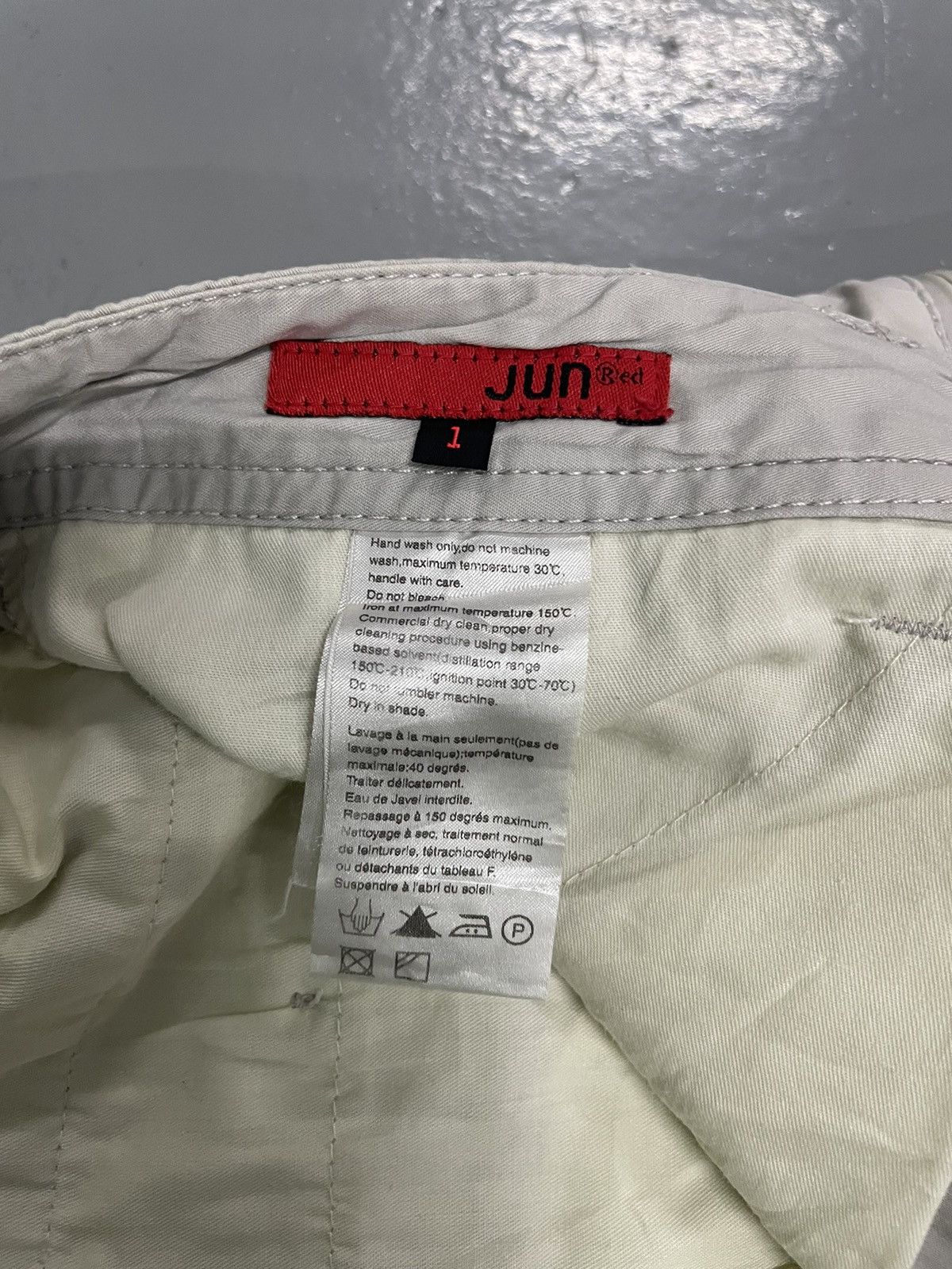 Japanese Brand Jun Red Cargo Multipocket Size US 32 / EU 48 - 6 Thumbnail