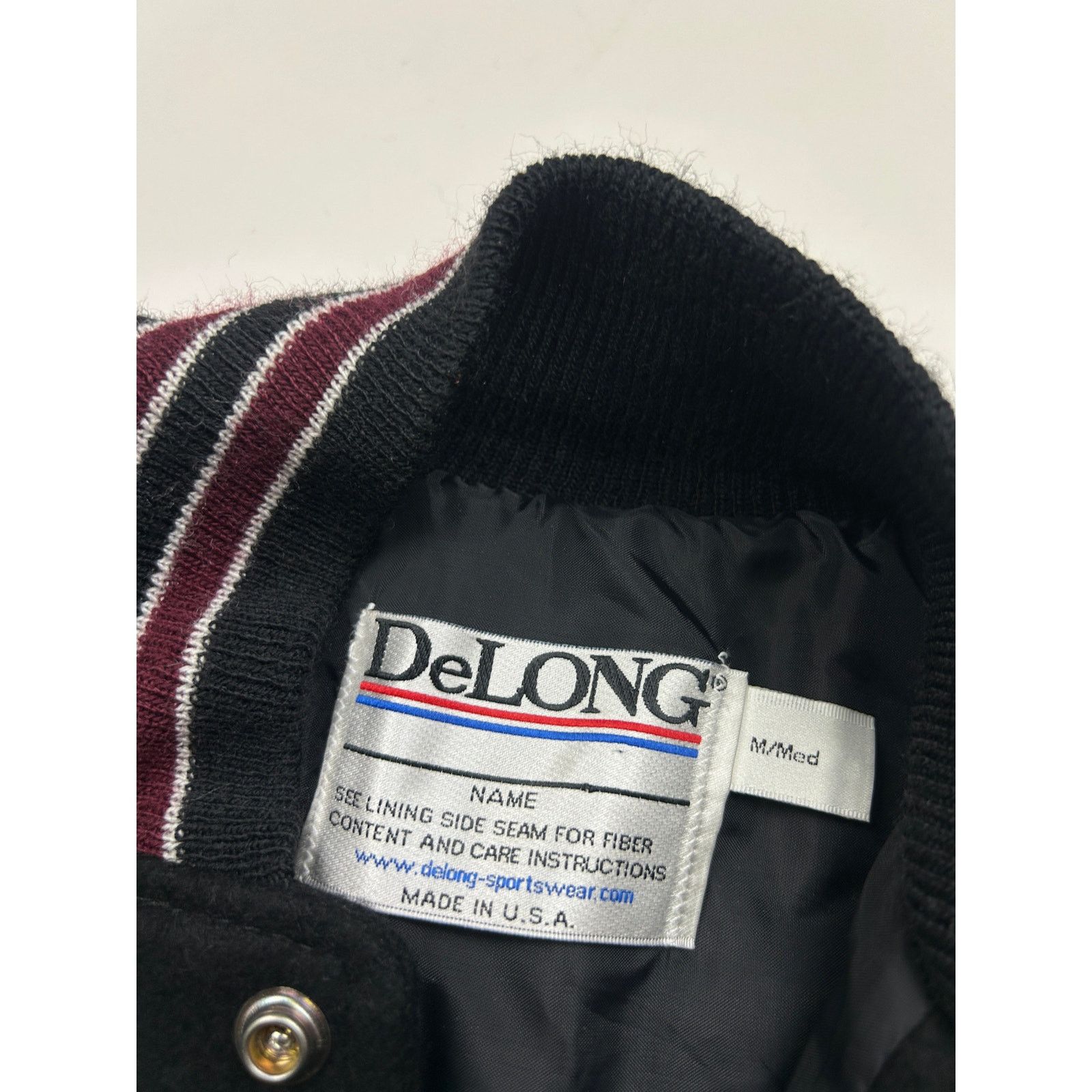 Vintage Vintage 90s Adjac Two Tone Wool Varsity Letterman Jacket L Size US L / EU 52-54 / 3 - 3 Thumbnail