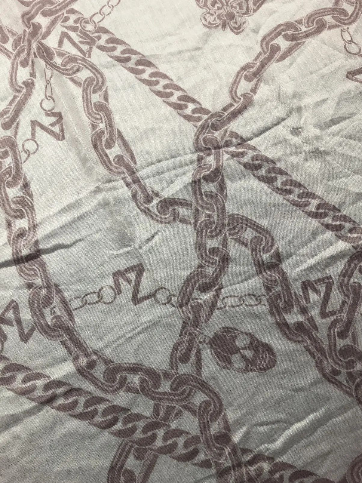 Zadig & Voltaire ZADIG&VOLTAIRE Parfumes Y2k Butterflies/Skull Logo Scarf Size ONE SIZE - 8 Thumbnail