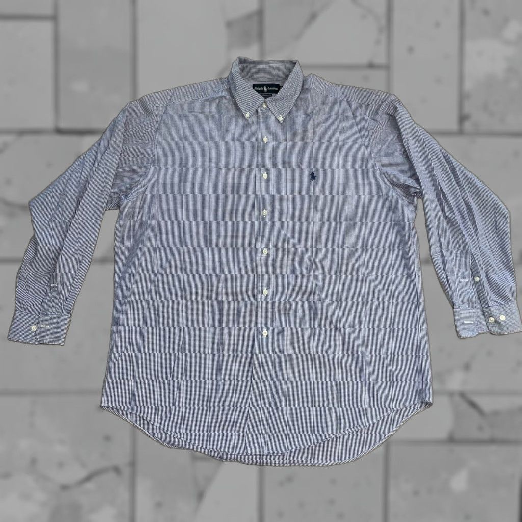 Ralph Lauren Ralph Lauren Yarmouth Button-Down Shirt Mens 16.5 100% cotton Blue Size US L / EU 52-54 / 3 - 1 Thumbnail