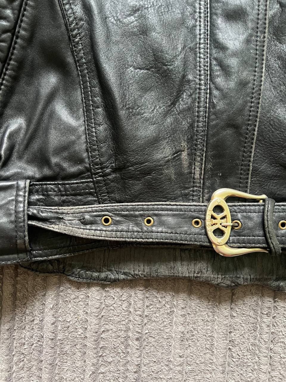 Vintage Vintage Y2K Real Leather Owens Style Opium Cropped Bomber Size US M / EU 48-50 / 2 - 8 Thumbnail
