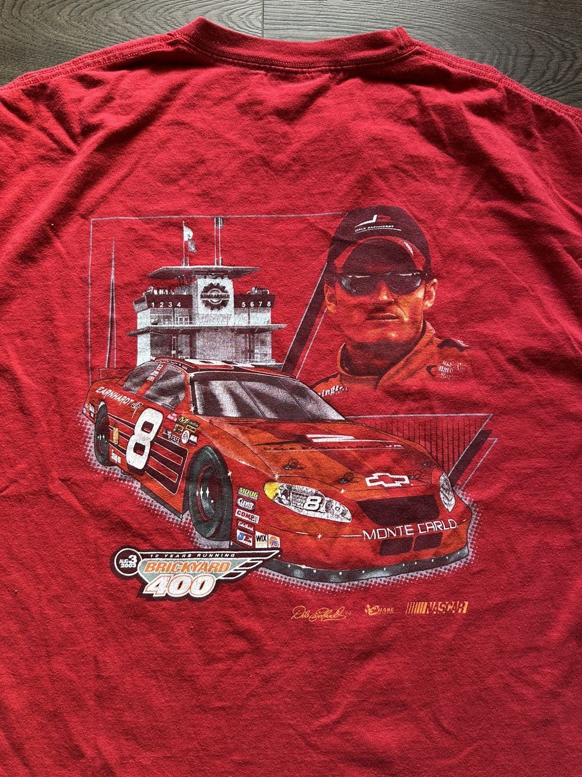 Chase Authentics Vintage Dale JR Red Racing T-Shirt Size US L / EU 52-54 / 3 - 6 Thumbnail