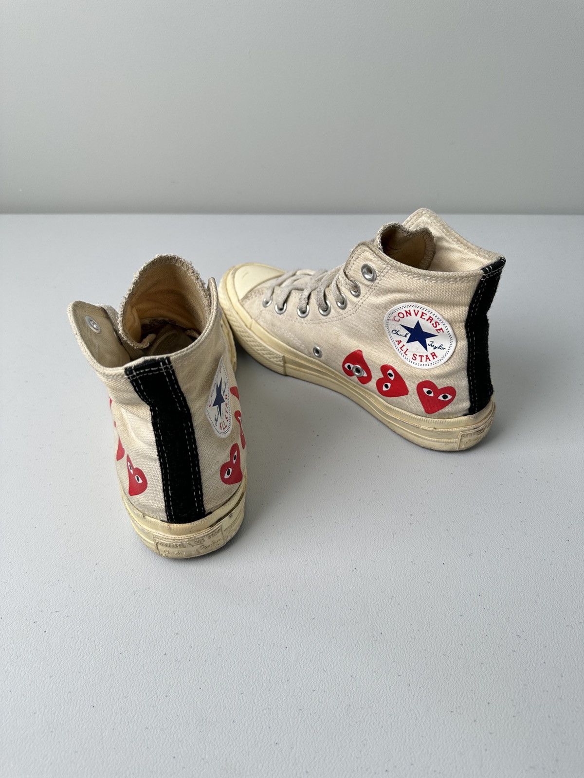 Comme des Garcons Comme Des Garcons Play High Sneakers Monogram Size US 7 / IT 37 - 5 Thumbnail