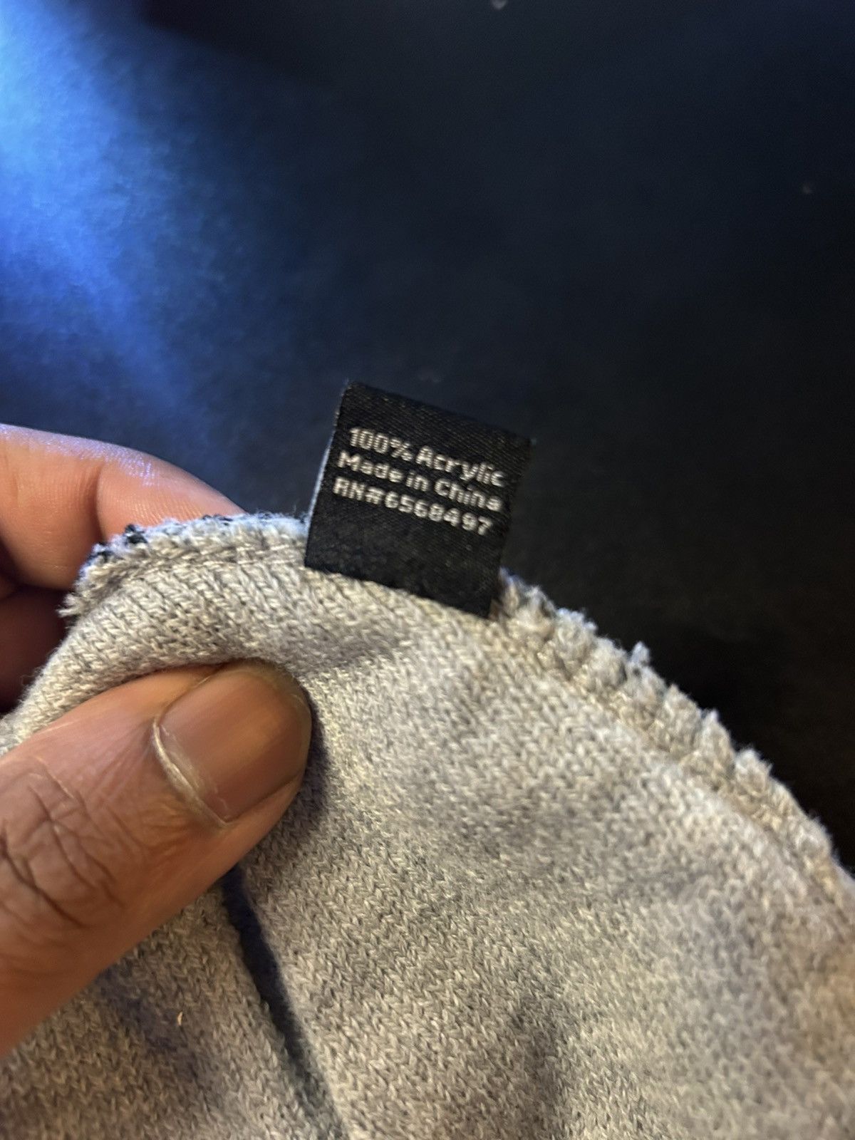 HELLSTAR Hellstar Flame Beanie 'Grey' Size ONE SIZE - 5 Thumbnail