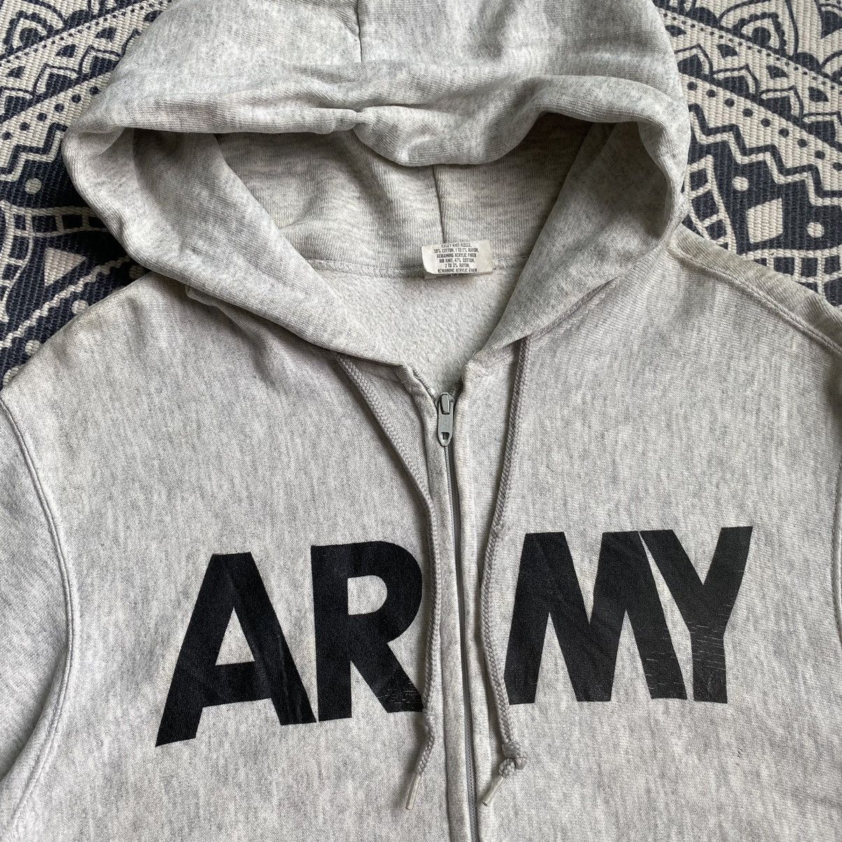 Vintage Thrashed Vintage 70s US Army Talon Zipper Sweatshirt Hoodie Size US S / EU 44-46 / 1 - 2 Thumbnail