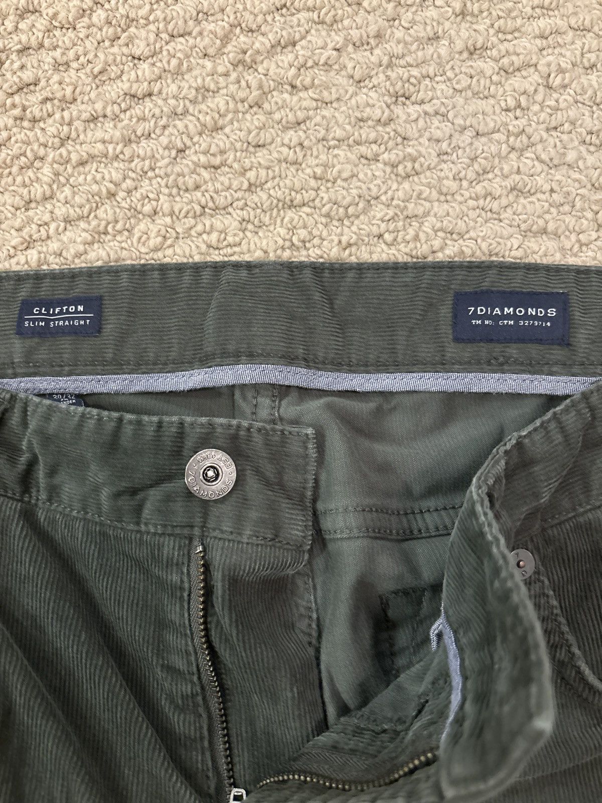 7Diamonds Green Corduroy 7diamond Pants Size US 30 / EU 46 - 3 Thumbnail