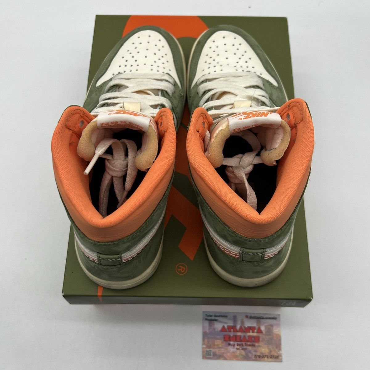 Nike Air Jordan 1 high craft celadon Size US 7.5 / EU 40-41 - 7 Thumbnail