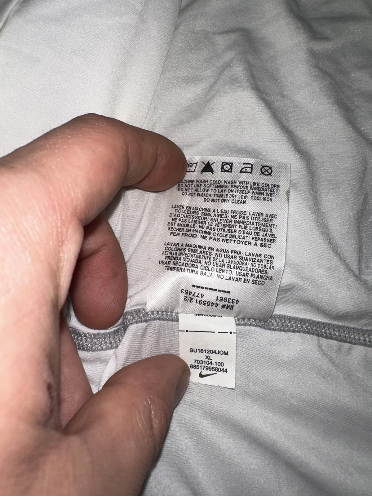 Nike Nike Men’s Pro Dri-Fit Fitted Stretch Mesh White T-Shirt Size US XL / EU 56 / 4 - 9 Thumbnail