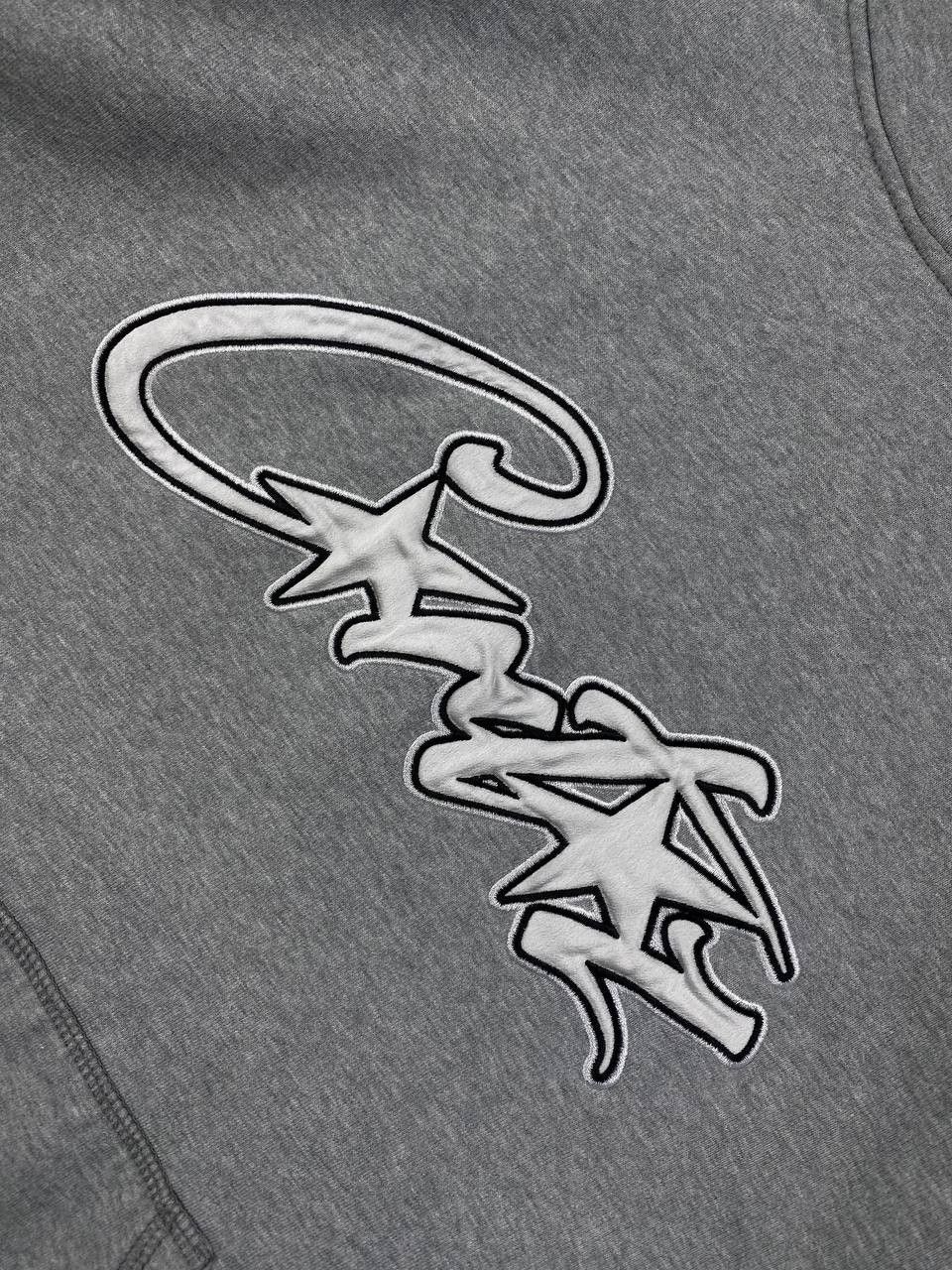 Corteiz Corteiz Satin Allstarz Applique Hoodie Men Size S Gray Size US S / EU 44-46 / 1 - 2 Thumbnail