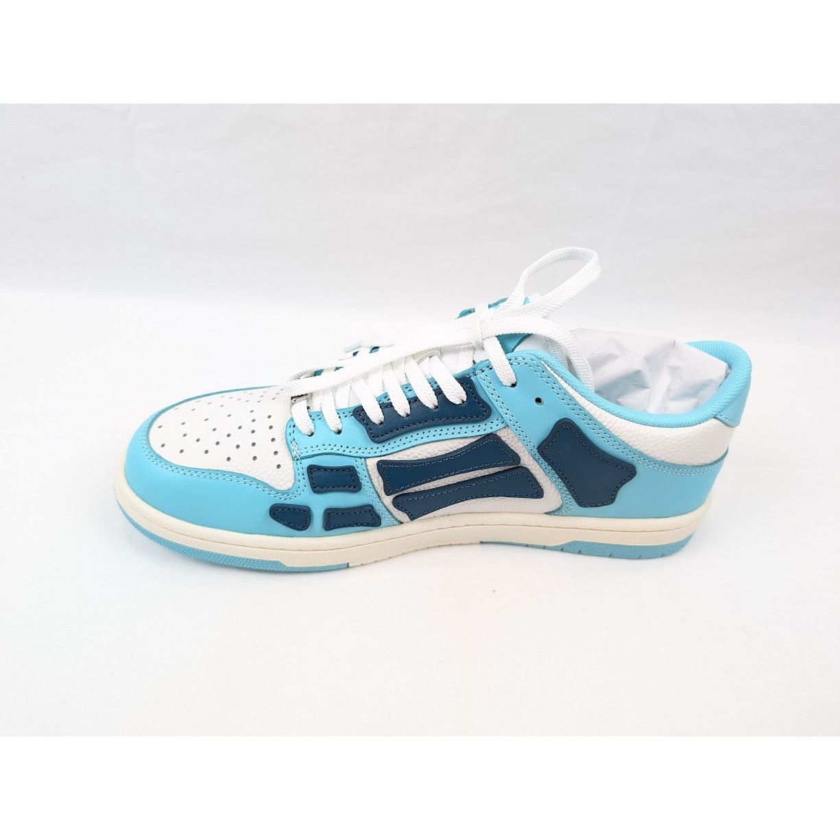 Amiri o1rshd1 Skel Low-Top Sneakers in Slate Blue Size US 10 / EU 43 - 9 Thumbnail