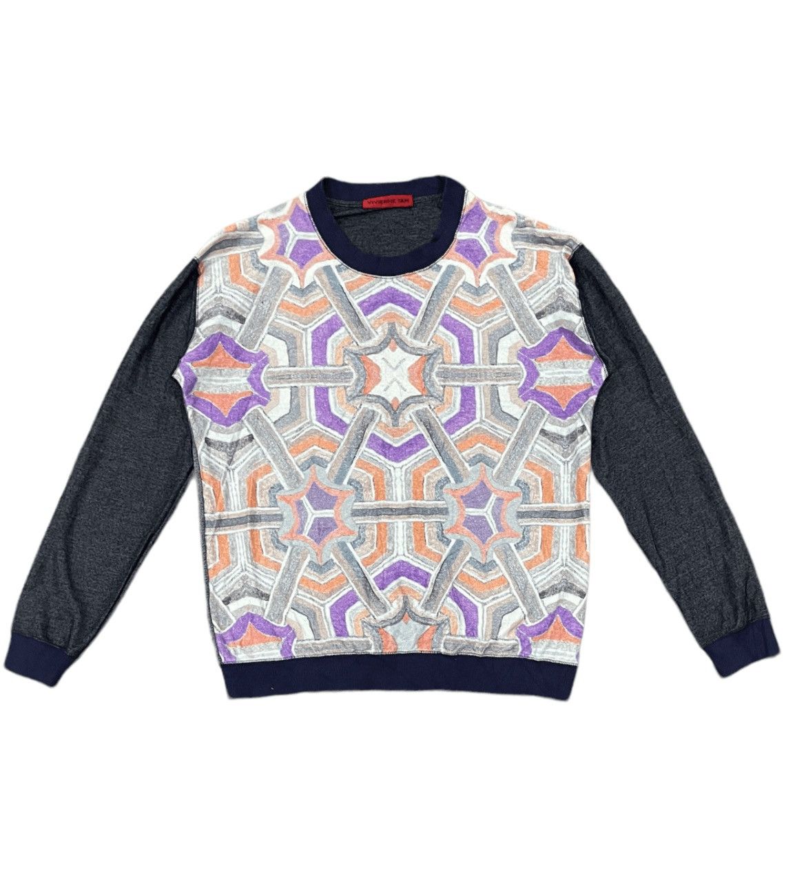 Designer Vintage 90s Vivienne Tam Designer Unisex Sweatshirt Size US M / EU 48-50 / 2 - 1 Thumbnail