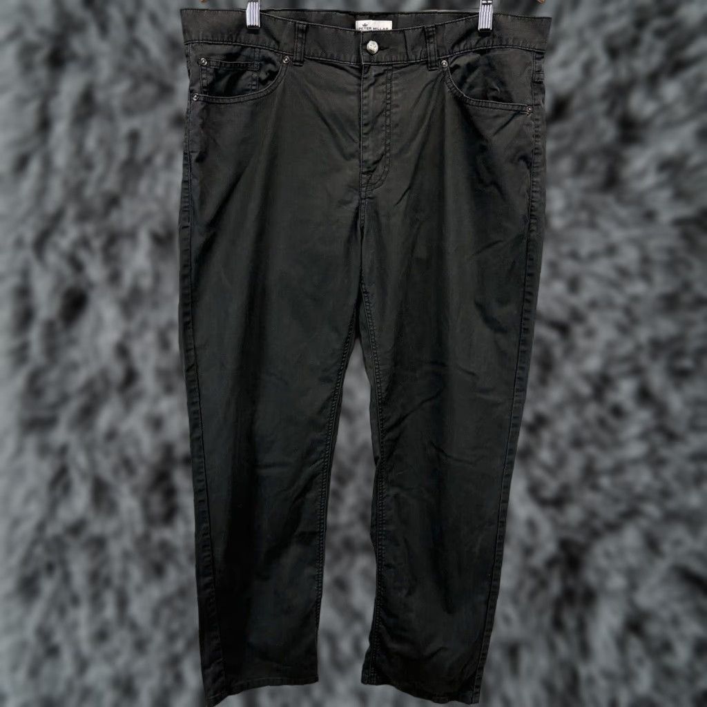 Peter Millar Peter Millar 5 Pocket Pima Cotton Pants Pants Men Gray Golf Casual 38x29.5 Regular Adult Gray Size US 38 / EU 54 - 1 Thumbnail