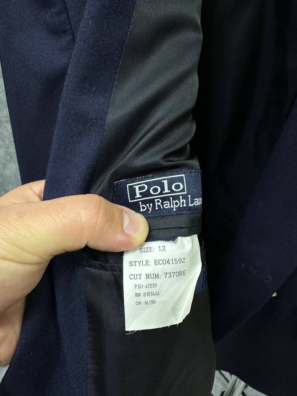 Polo Ralph Lauren × Vintage Vintage Polo Ralph Lauren Blue Womens Blazer Size M / US 6-8 / IT 42-44 - 17 Thumbnail