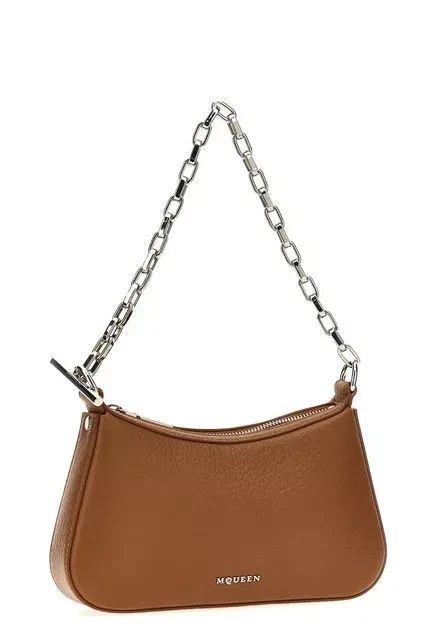 Alexander McQueen ALEXANDER MCQUEEN T-Bar Mini Brown Leather Pouch New Size ONE SIZE - 3 Thumbnail
