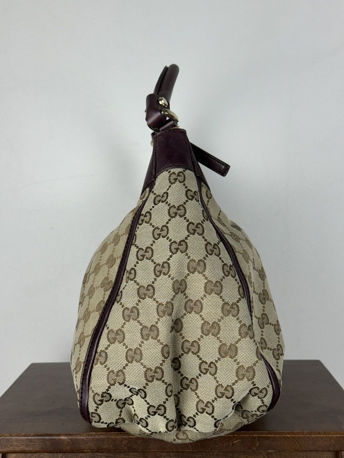 Gucci Leather shoulder bag Gucci Abbey monogram GG original item Size ONE SIZE - 5 Thumbnail