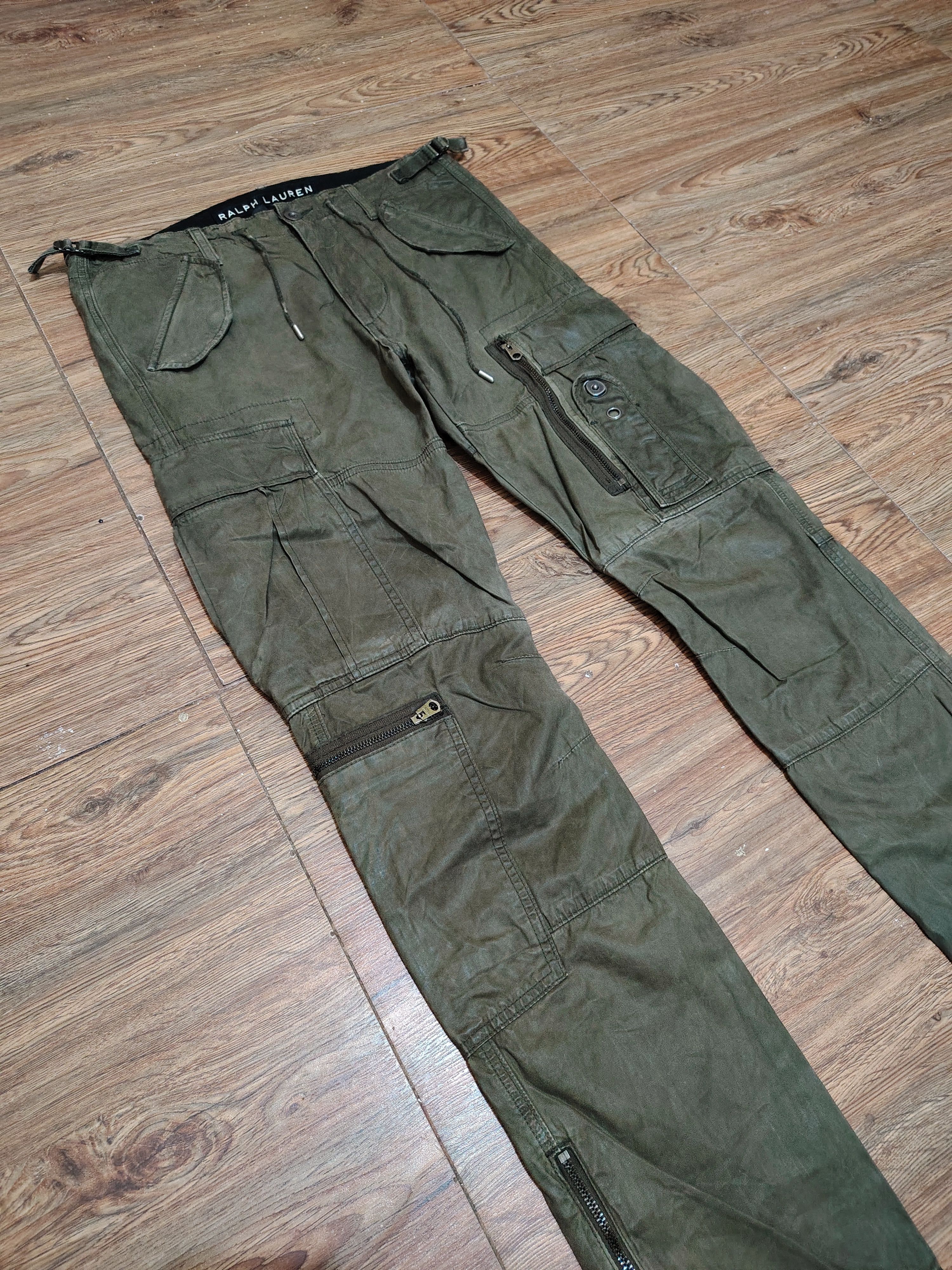 Ralph Lauren RALPHLAUREN-BlackLabel- 'The Courier' Waxed Biker Cargo Pant Size US 33 - 3 Thumbnail