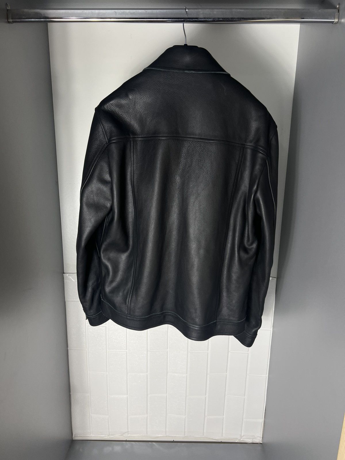 Ted Baker × Vintage VERY RARE TED BAKER LEATHER DESIGNER JACKET JAPAN STYLE Y2K Size US M / EU 48-50 / 2 - 10 Thumbnail