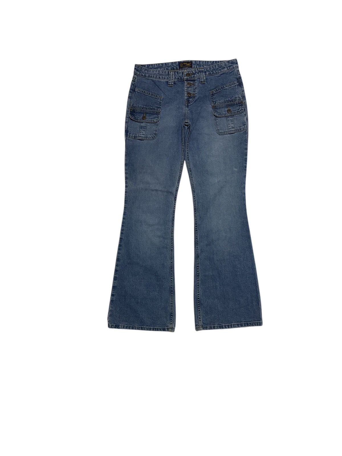 L.e.i Streetwear Jeans Flared Double Pocket Infront Denim
