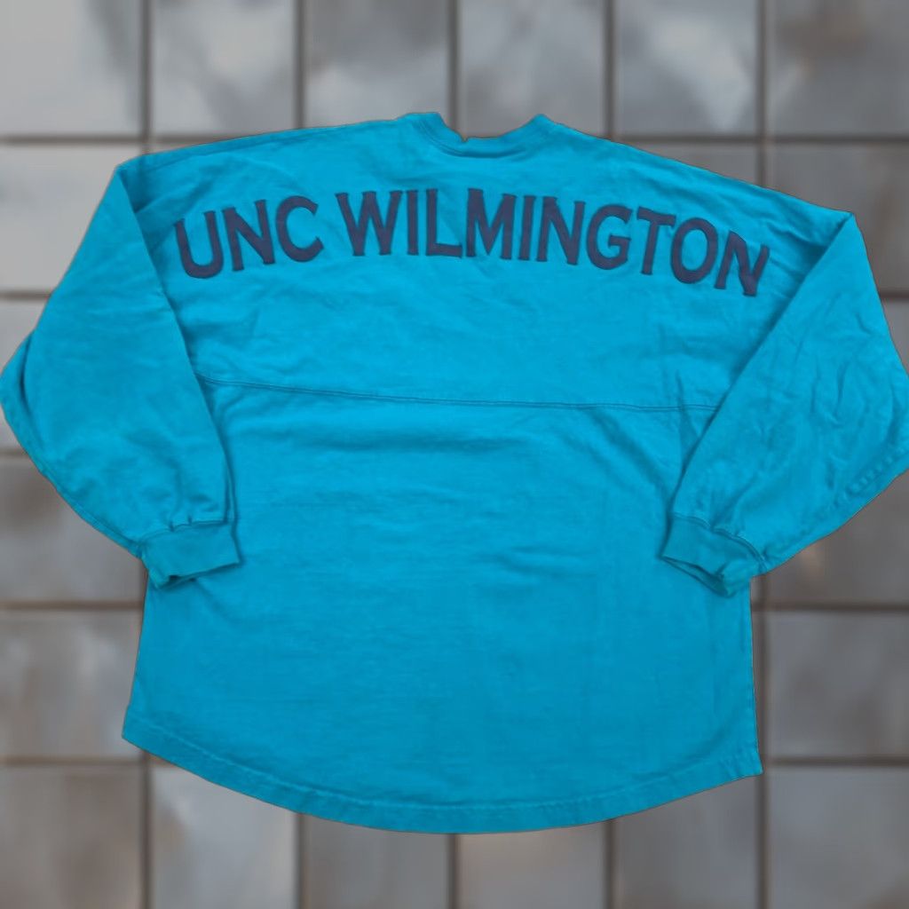 ESPIRIT Spirit Jersey Shirt Womens S UNCW UNC Wilmington Teal Blue Sammy Seahawk UNC Wilmington Seahawks 90s (if applicable) Womens Size S / US 4 / IT 40 - 1 Thumbnail